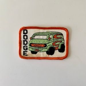 Vintage Dodge Van Patch Retro Groovy Style Car Iron or Sew on Auto Advertisement